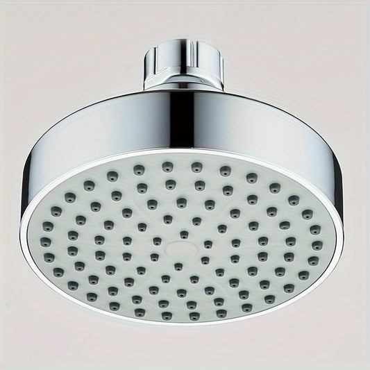 1pc High-Pressure Round Rainfall Shower Head with Painted Finish, for Rain Shower Setting, Wall & Ceiling Mount Compatible.