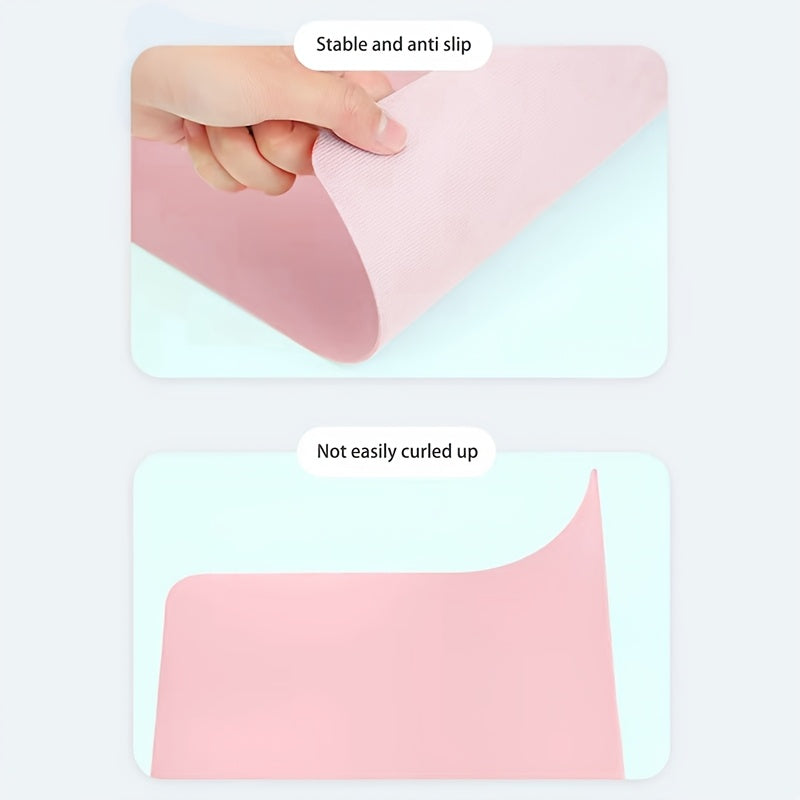 Premium faux leather mouse pad, 18x20cm, waterproof and scratch-resistant. Ideal for office, gaming, and everyday use.