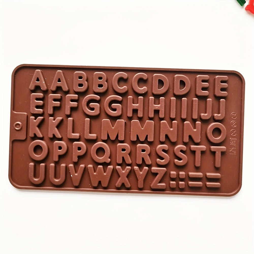 Silicone Alphabet Chocolate Mold - Ideal for DIY Candy Making and Baking, BPA-Free, Essential for Every Kitchen