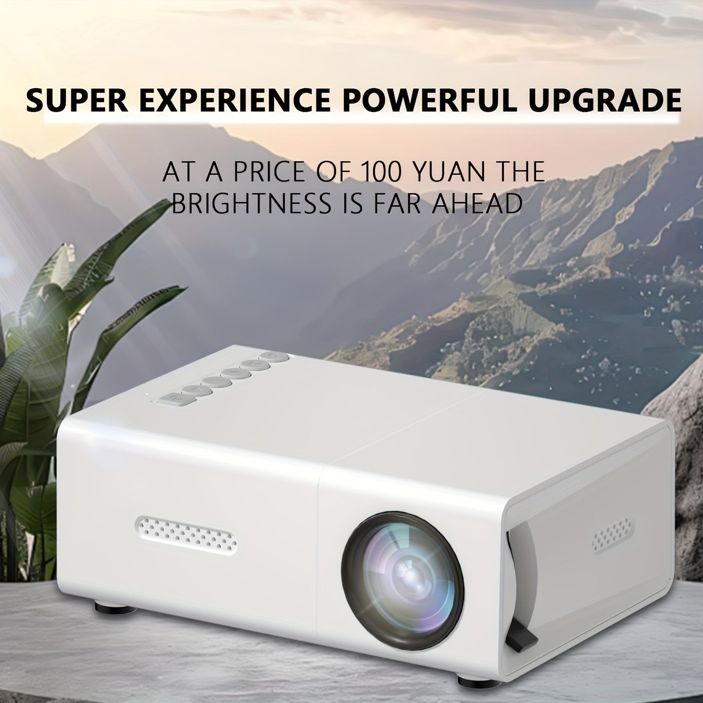 Mini projectors compatible with GTEQY Quick Focus for family bedroom movie viewing. Works with Android, Windows, TV Stick, TV, SD, and USB devices.