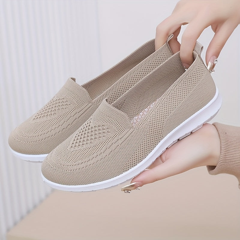 Women's slip-on sneakers are lightweight and breathable with PVC sole and fabric lining. Perfect for all seasons, available in multiple colors.