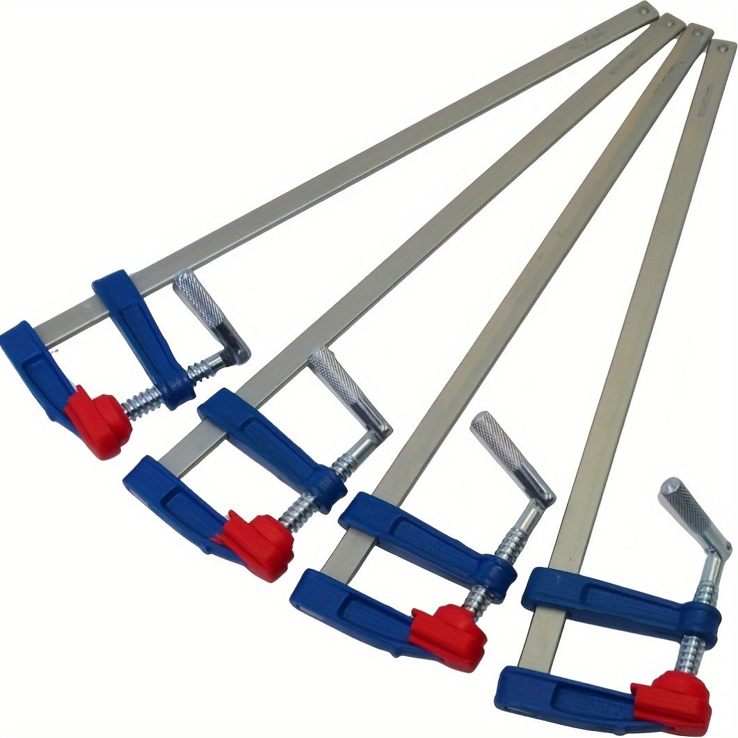 4pc AYQW Quick Slide F Clamps, 15.24cm/30.48cm - Durable Cast Iron Construction, Blue & Red. Ideal for Woodworking & Metalworking, Adjustable Clamps.