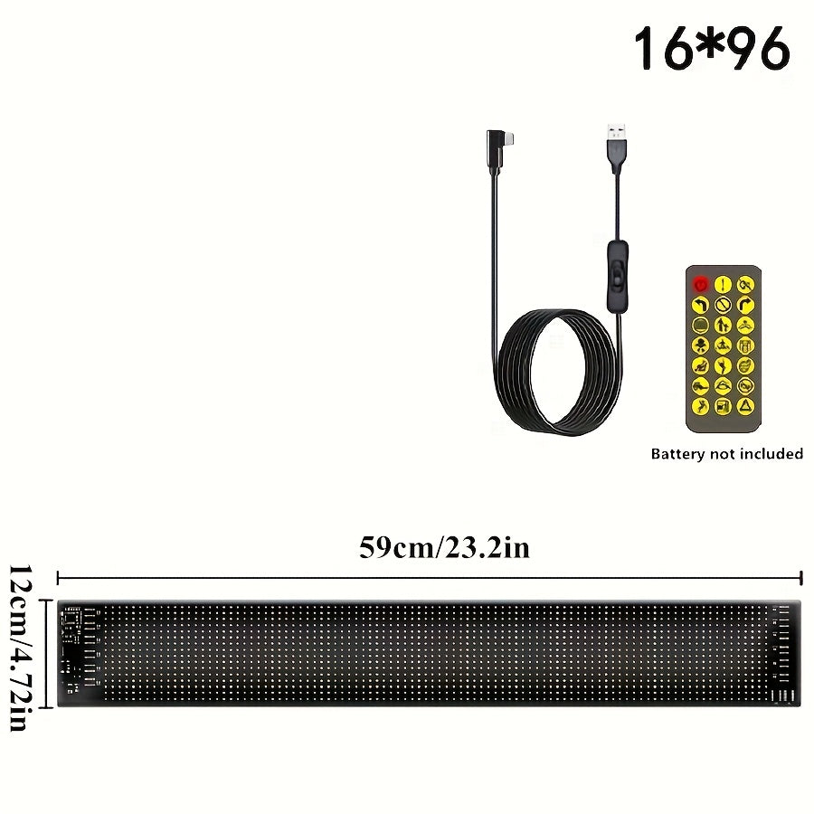 Wireless LED Matrix Panel Sign with USB Power, APP Control for DIY Programmable LED Sign, Easy Installation and Durable