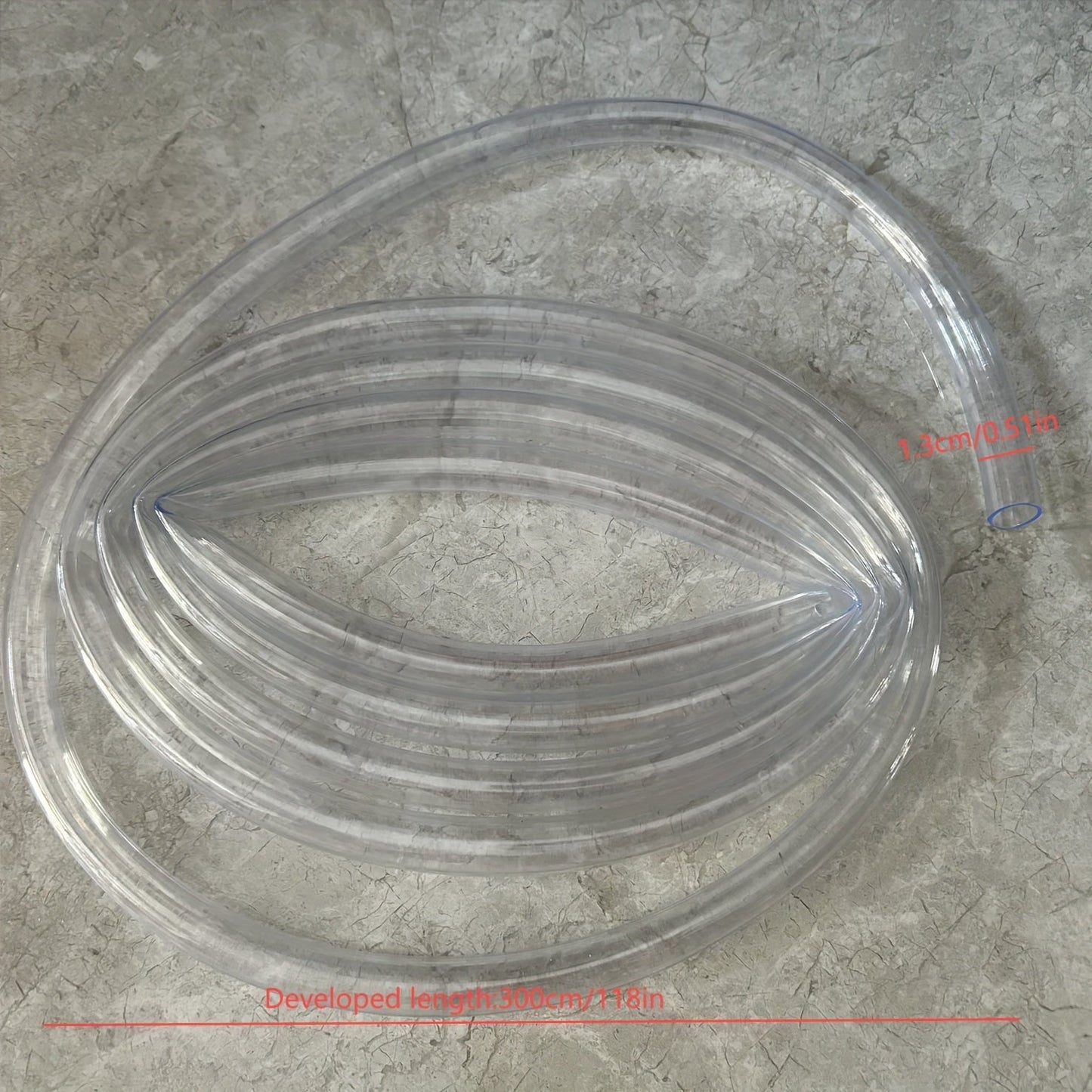 118-inch bendable plastic hose for air conditioner drainage, includes connector kit - does not require power, great for heating & cooling systems and air purifiers.