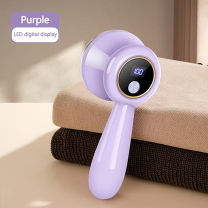 USB Rechargeable Fabric Shaver - Electric lint remover for clothes, bedding, furniture, and carpets. Can also trim hair balls on sofas.