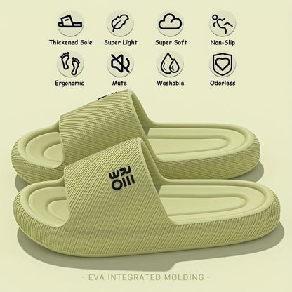 New 2024 thick-soled slippers for women and cool slides for men.