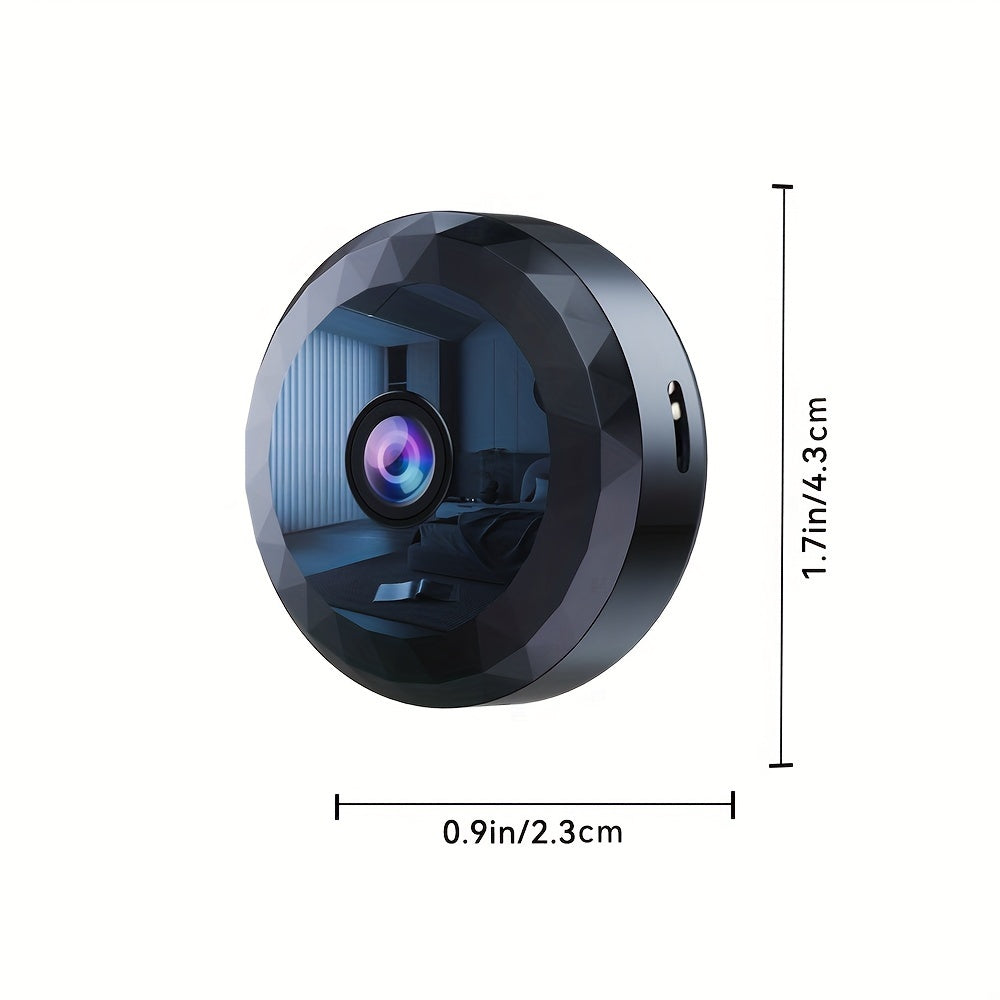 2.4Ghz Wireless Nanny Cam with HD video, Motion Detection, Night Vision, USB Powered, Rechargeable Battery, Self-Adhesive Mount, App Control, for Indoor and Outdoor use.