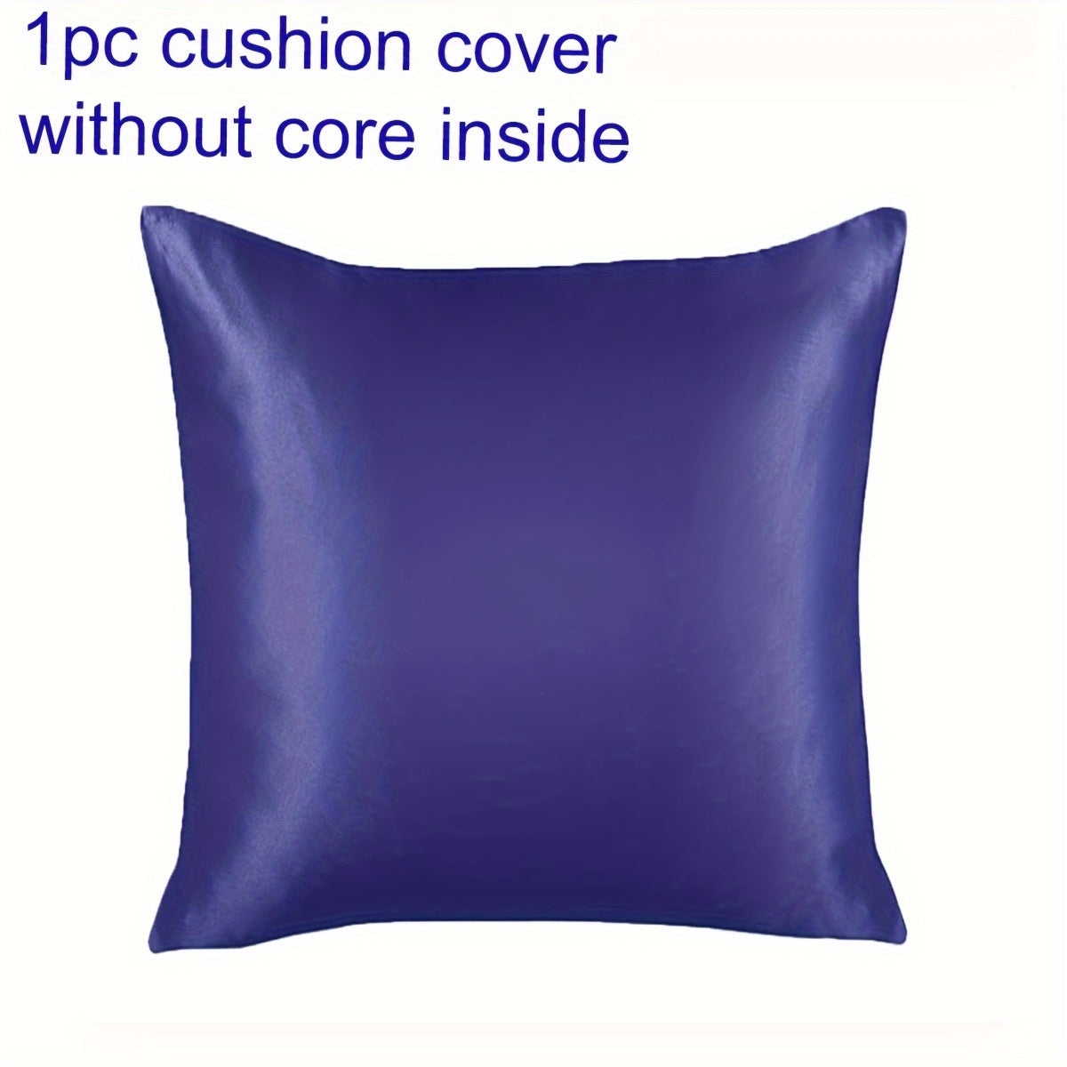 This satin cushion cover features a soft and silky texture, with a convenient zipper opening for easy removal. Perfect for adding a touch of elegance to your home, office, or living room decor. Pillow core not included.