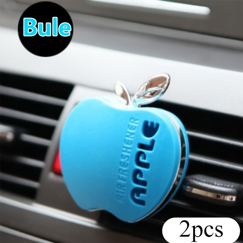 AAZRZR Apple-Shaped Car Air Freshener - Vibrant Multi-Color Scent Diffuser, Cute and Functional Auto Accessory, Alcohol-Free