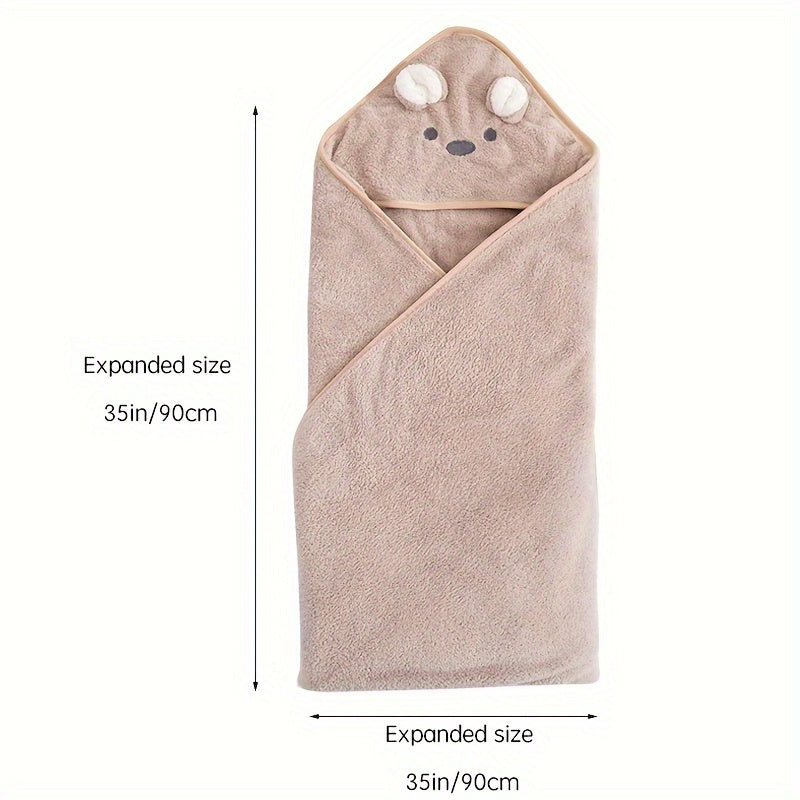 Cute Baby Koala Design Coral Fleece Bath Towel