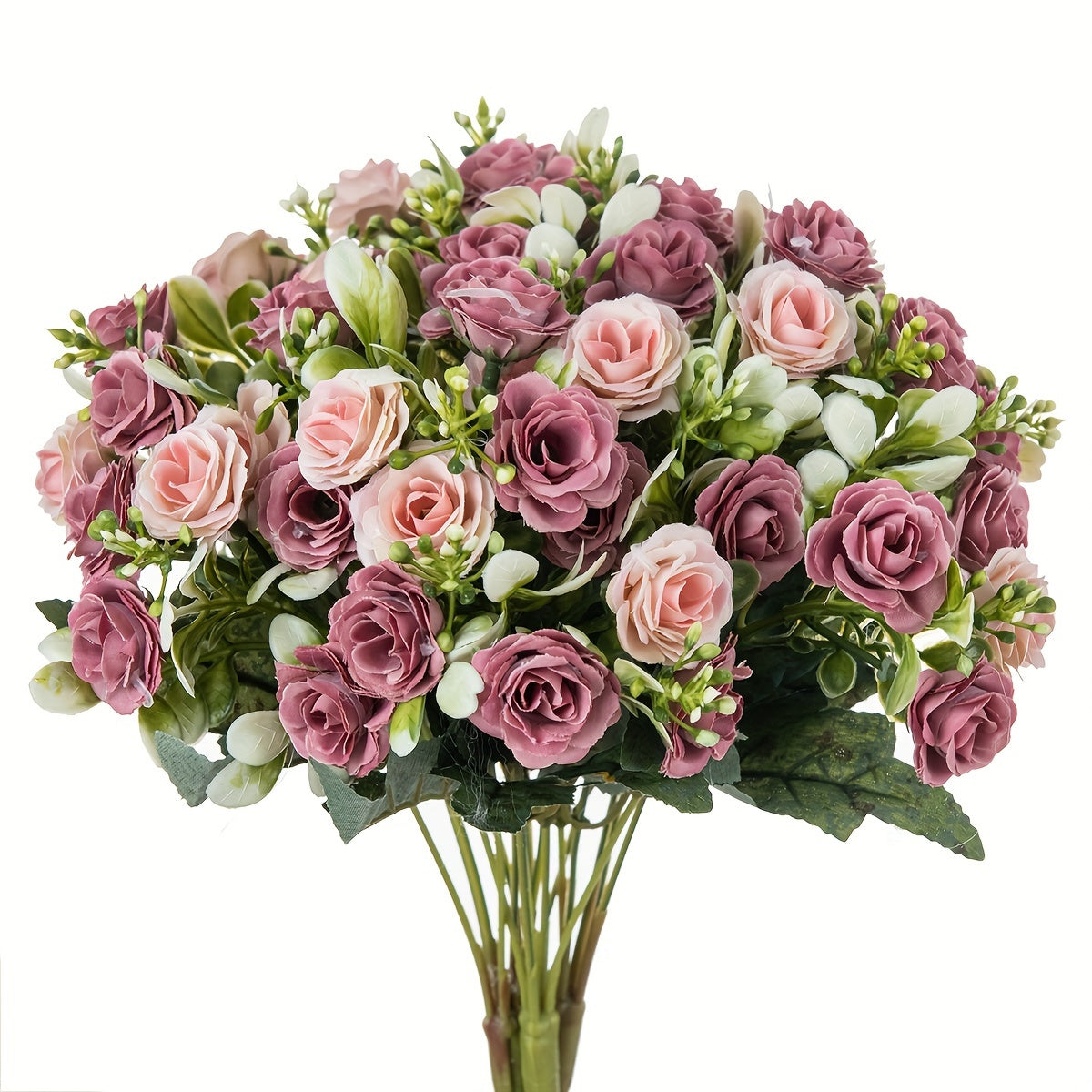 1/3 premium artificial rose flowers for wedding and party decor.