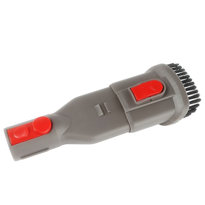 Replacement parts and accessories for Dyson compatible vacuum cleaners, including a plastic crevice tool and brush attachment for model versions V15, V12, V11, V10, V8, V7.