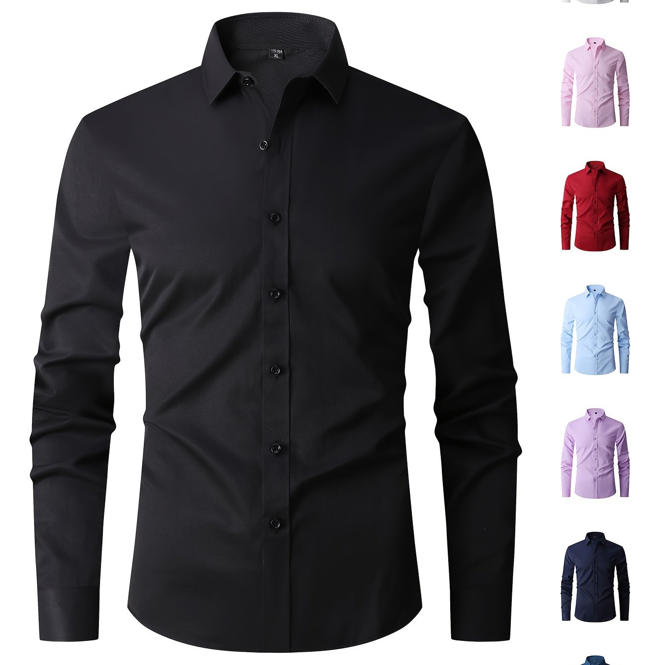 Men's formal long sleeve shirt for business occasions, classic design. Great gift idea.