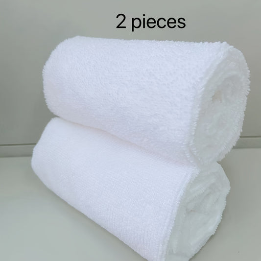 2 Ultra-Soft Microfiber Hand Towels - Quick-Dry, Absorbent, and Super Soft for Face and Bathroom