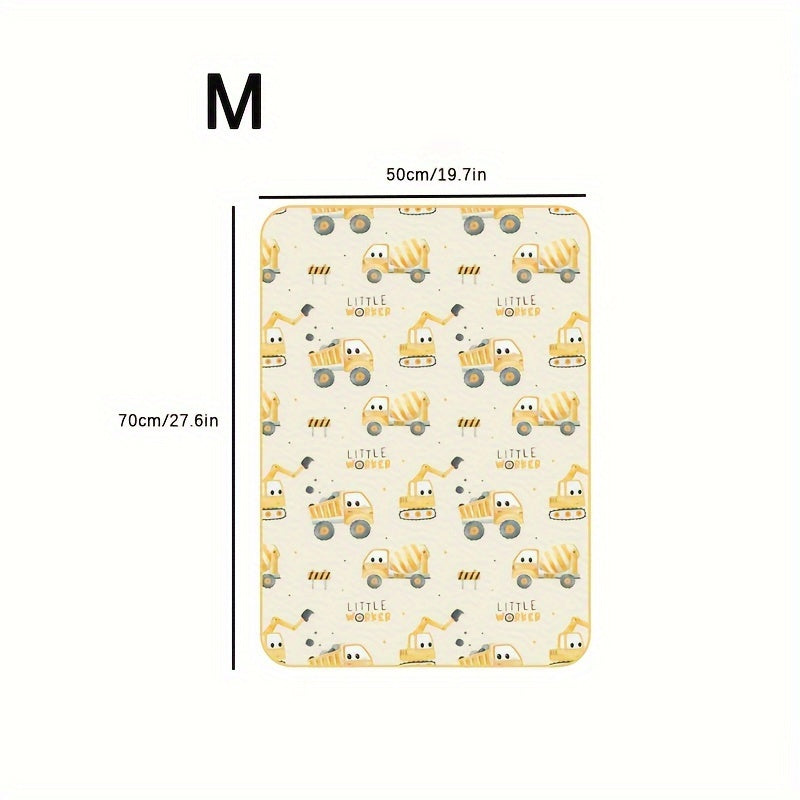 This adorable waterproof diaper changing mat features a charming pattern. It also doubles as an absorbent urine mat and changing pad. This soft, reusable washable mattress pad makes a great Halloween, Thanksgiving, or Christmas gift.