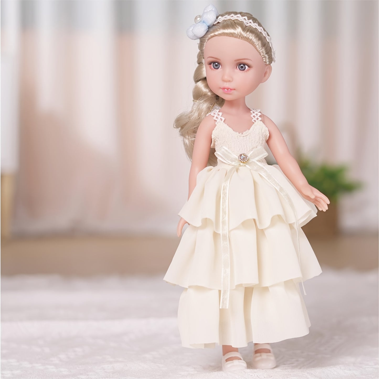 14" BJD doll with removable joints and fashion clothes, perfect gift for kids.