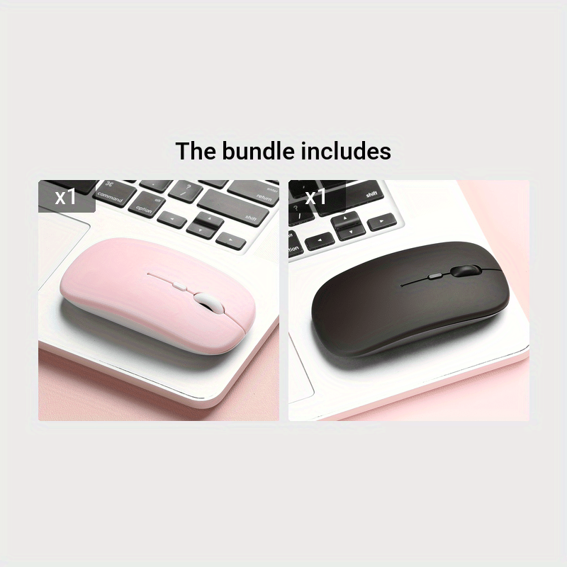 Ergonomic wireless mouse ideal for laptops with 2.4Ghz USB receiver for office or gaming.