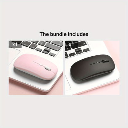 Ergonomic wireless mouse ideal for laptops with 2.4Ghz USB receiver for office or gaming.