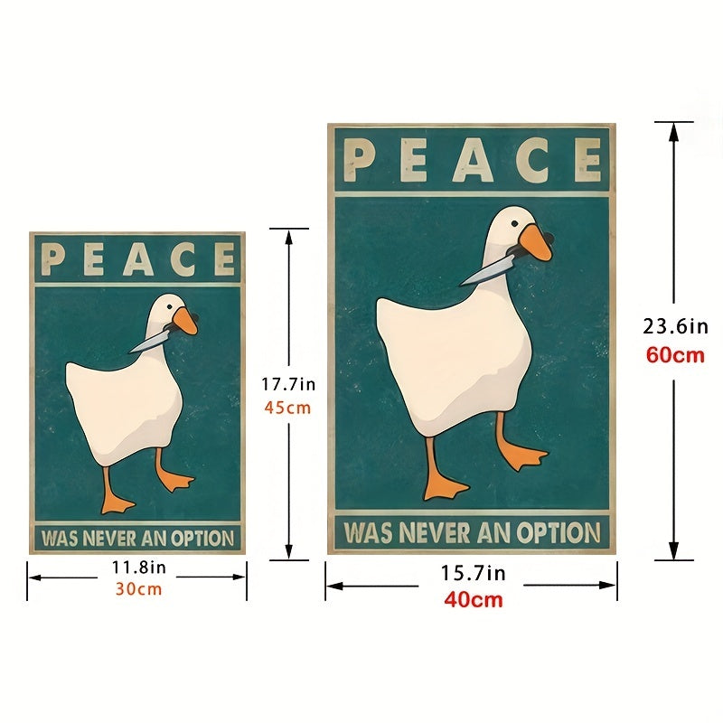 Funny Goose Retro Prints, Unframed Home Decor for Modern Living Room