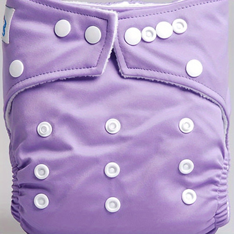 Reusable Cloth Diapers for Babies by Babyland - Waterproof, Highly Absorbent, Adjustable Fit for 2.27-14.97KG, Pocket Style Diapers in Light Blue, Dark Brown, and Purple