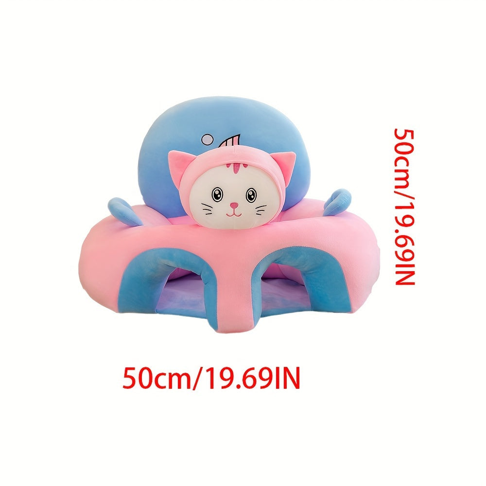 Floor Seat for Babies with Plush Animal Design and Support for Sitting Up, Perfect for Learning to Sit with Comfortable PP Filling