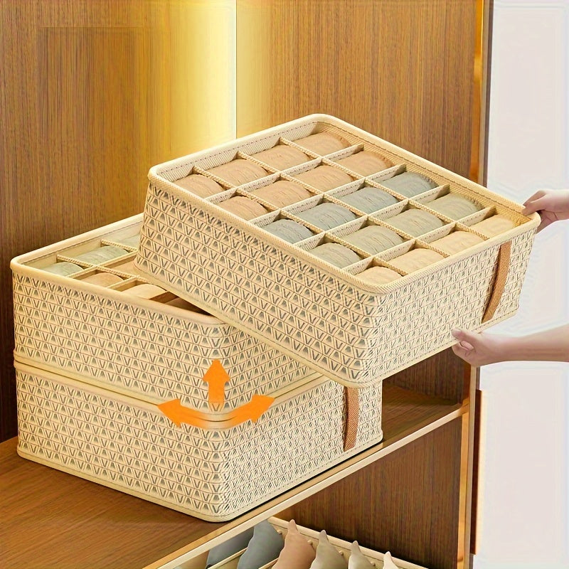 3pcs drawer-style storage box for underwear, socks, and accessories.