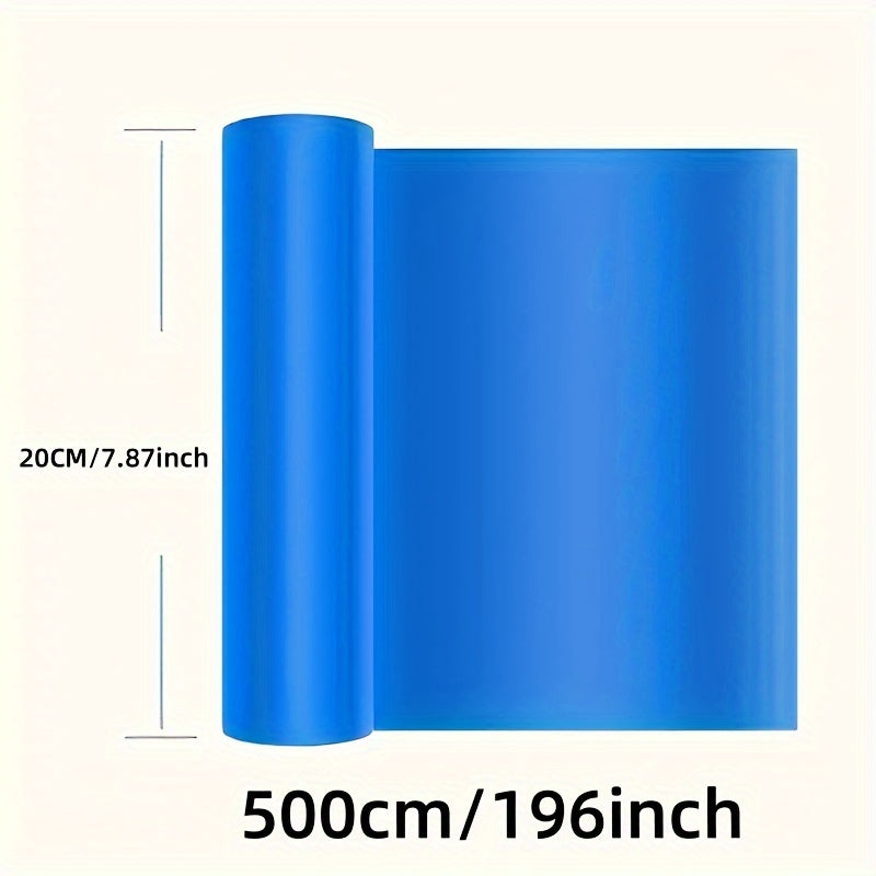 Durable waterproof tape for industrial metal roofs, 20cm x 500cm, for corrugated and flat roofs, with leak-proof sealing strip for heat insulation and cooling.