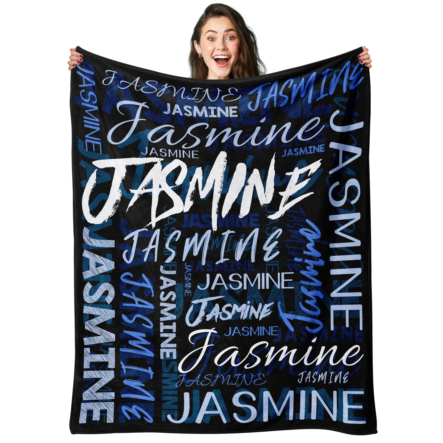 Stay Cozy with Your Own Name on This Soft and Warm Fleece Blanket - Ideal Holiday Gift for Loved Ones, Perfect for Naptime, Camping, and Travel