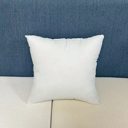 Set of 4 White High Elastic Throw Pillow Inserts, Ideal for Sofas, Cars, and Bedrooms - Includes Square and Lumbar Pillow Cores