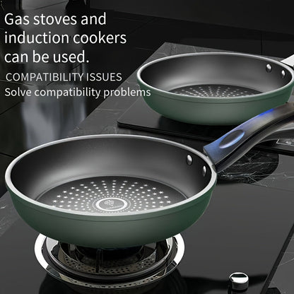 Durable Non-Stick Frying Pan Set with Lid - Easy to Clean, Suitable for Gas & Induction Stove Tops, Ideal for Cooking Healthy Meals