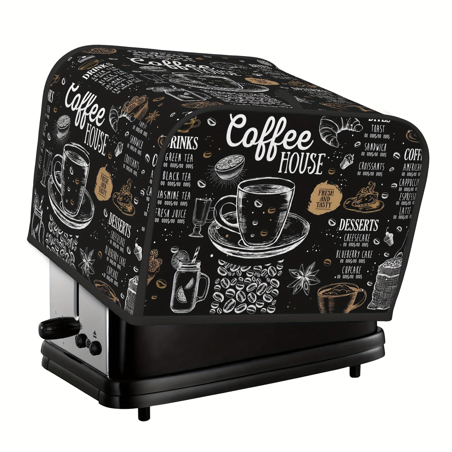 Protect your coffee patterned bread maker with this dustproof cover. Available in a set of 1 or 2, these small appliance covers prevent fingerprints and enhance kitchen decor. Upgrade your kitchen with the ZSCFBJM Bread Maker Cover.