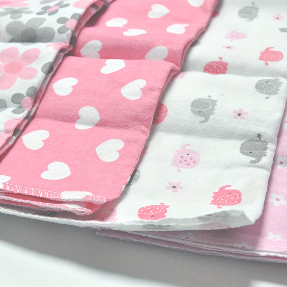 4 pieces of Flannel Swaddle Blankets and Receiving Blankets - 100% Cotton, One Size (76.2 X 76.2 cm) perfect for Home Decor and as Halloween or Christmas Gifts