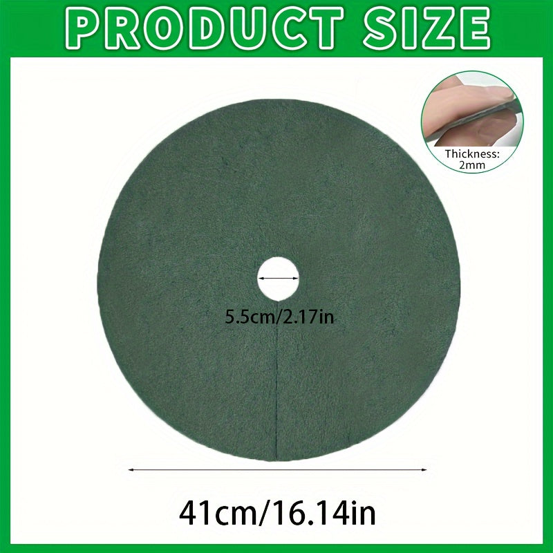 12pcs Thickened Non Woven Tree Protection Rings, Circular Grass-proof Fabric Covers in 26.92/41.91/61.98cm sizes for Weed Control.