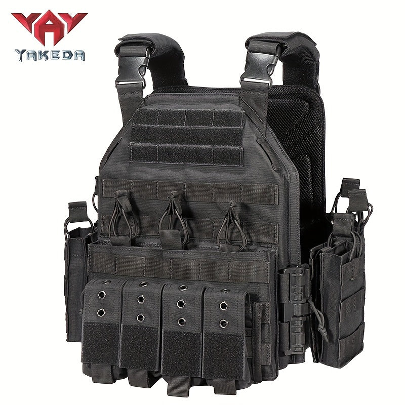 Yakeda Tactical Gear Training Vest: Breathable, Tear-Resistant Polyester, Expandable Pullover for Outdoor Activities, Hand Wash Only