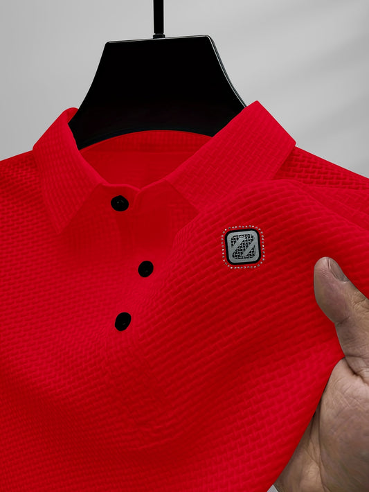 Men's Quick-Dry Nylon Shirt - Logoed, Breathable and Moisture-Wicking for Golf, Gym, and Casual Wear.