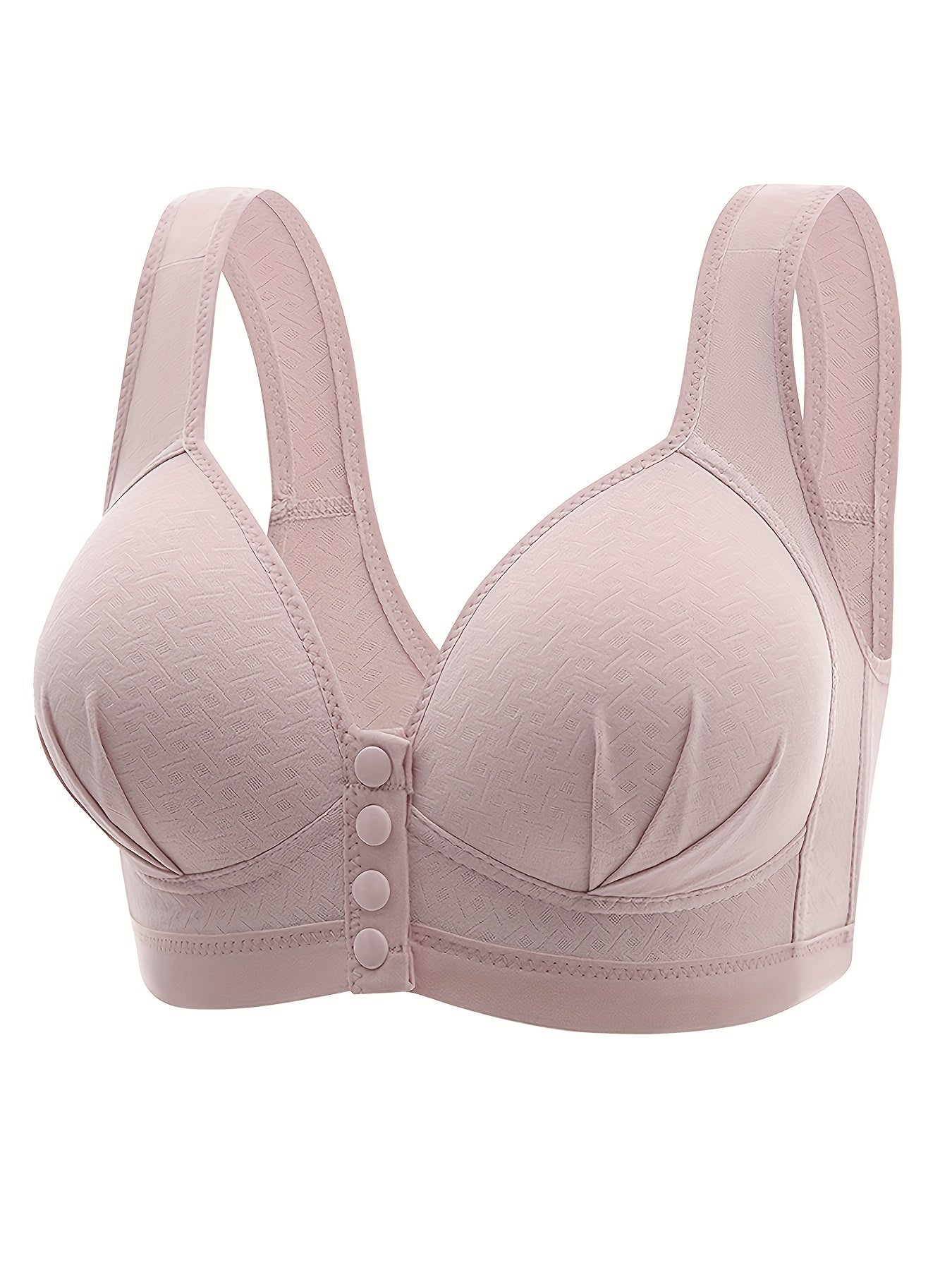 5 Front Buckle Wireless Push Up Bras, Comfortable and Breathable Women's Lingerie & Underwear