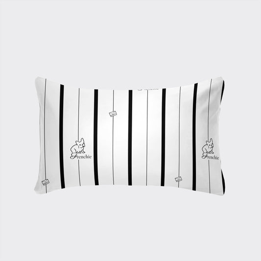 Luxurious Pillowcase with Envelope Closure - Available in Various Sizes (30x50cm to 50x75cm) - Stylish Designs in White, Gray Plaid, Red Plaid, Green Botanicals, Leopard Print, and Geometric Patterns - Suitable for Every Season, Great for Home Decor Gifts