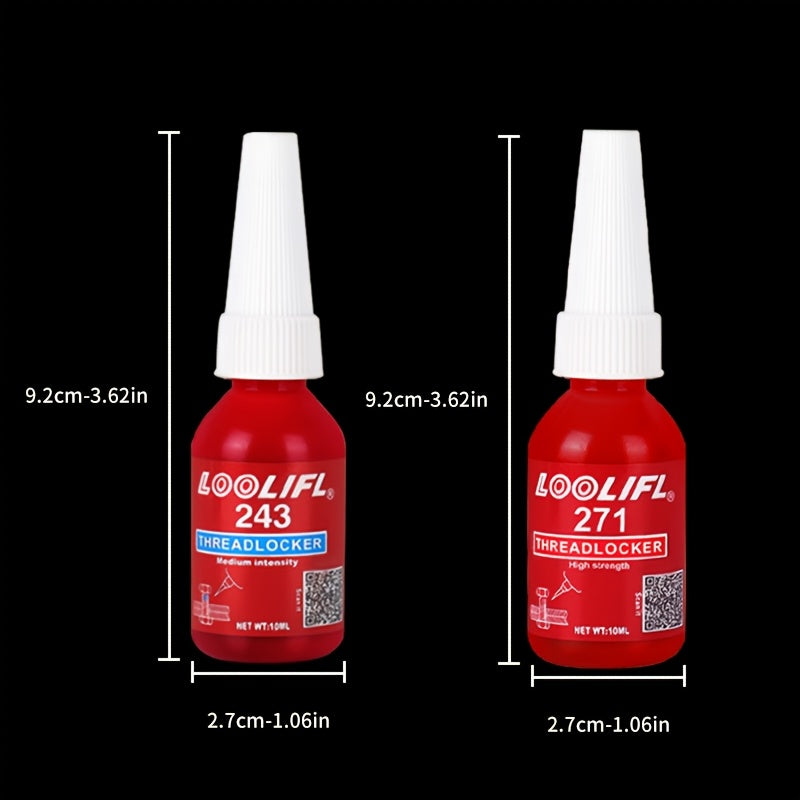 LOCTITE 243 10ml Screw Locking Adhesive, High Strength, High Temperature Resistant, Anti-Vibration, Detachable, for Metal Compatible Materials