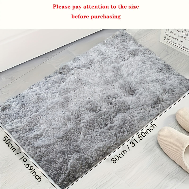 Indulgent Plush Shaggy Area Rug made of Soft Polyester Fiber, Easy to Clean and Stain Resistant, Washable, Perfect for Living Room and Bedroom, Thoughtful Home Decor Gift for Loved Ones.