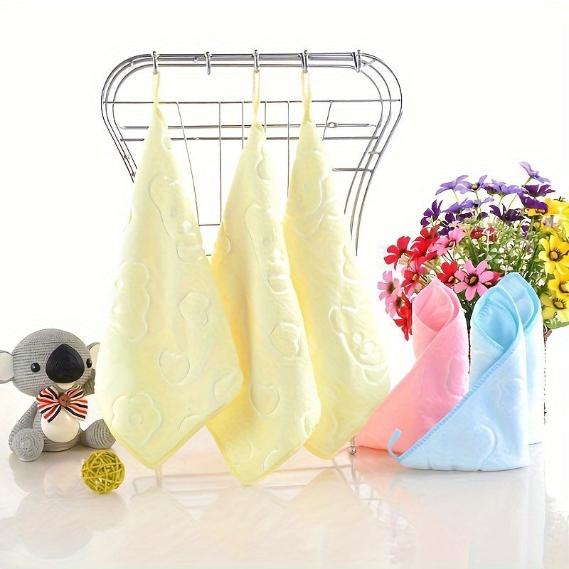 5 cute pattern washcloths, soft and absorbent, perfect for the bathroom. Size: 24.99*24.99cm