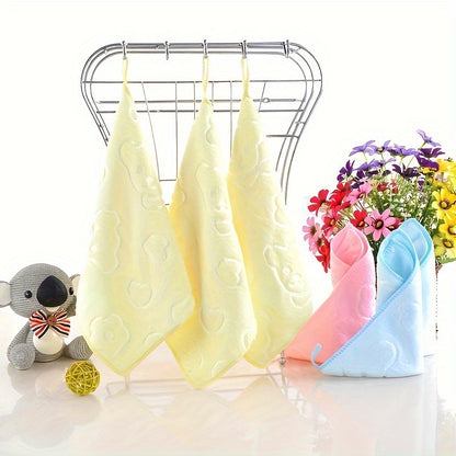 5 cute pattern washcloths, soft and absorbent, perfect for the bathroom. Size: 24.99*24.99cm