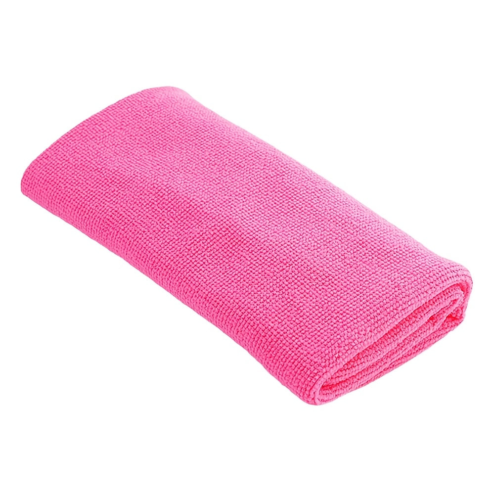 Modern Microfiber Towel - 34.98x74.98 cm, 100% Polyester, Ideal for Barber Shop, Bathroom, Beach, Pool, Gym - Pink/Purple/Blue