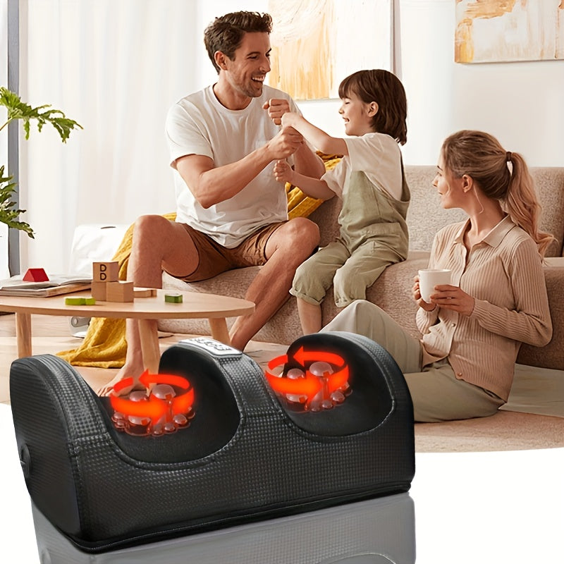 Shiatsu foot massager promotes circulation and relaxation, with heat feature. Ideal gift for both men and women on Father's Day or Mother's Day.