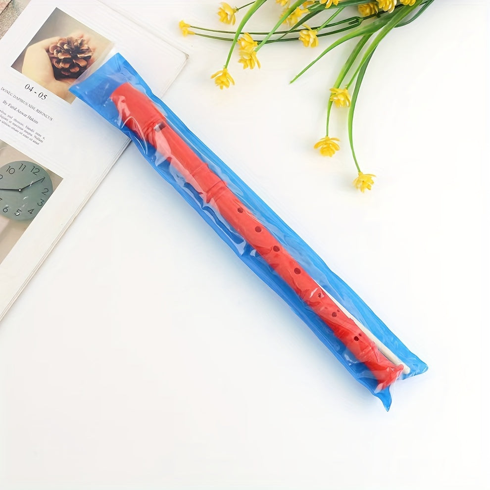 1pc Plastic Flute with 8 holes, versatile music equipment for educational purposes. Comes in multiple colors. Eid Al-Adha Mubarak!