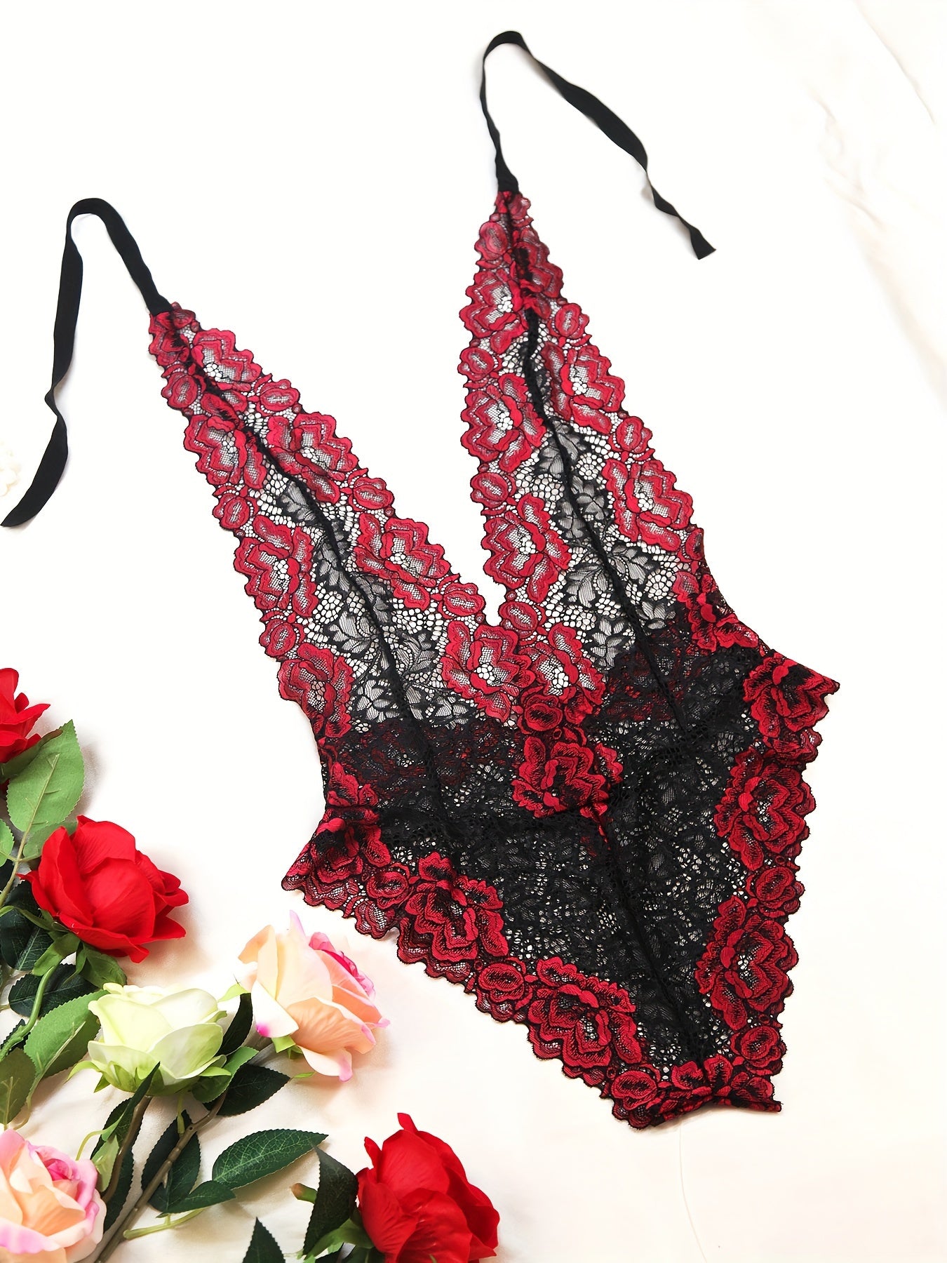 Six-color Lace Strap-on Lingerie for Women