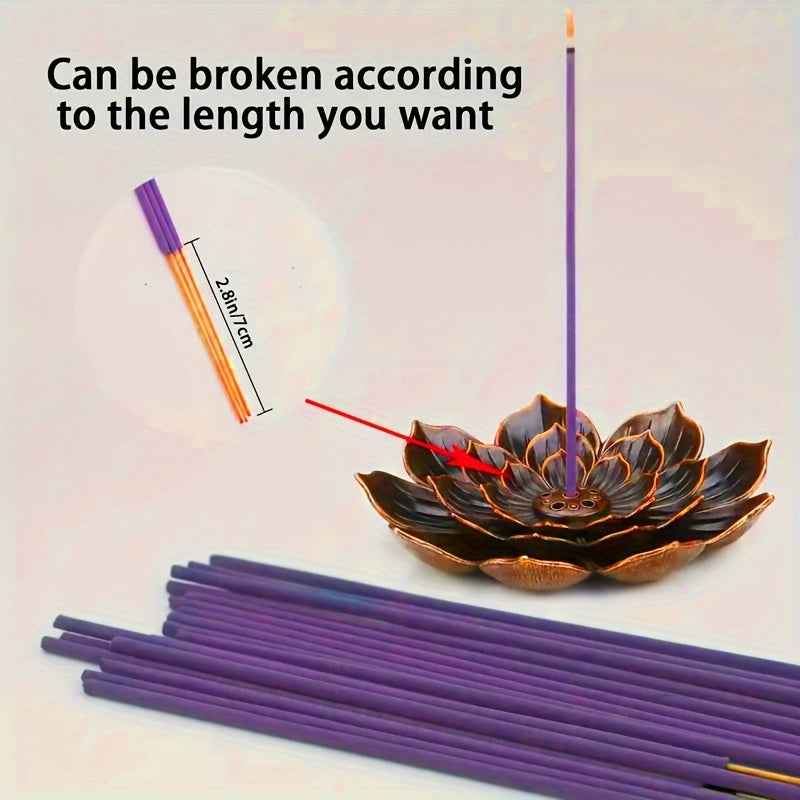 40/100pcs Premium Lavender Incense Sticks for Purifying Air, Relaxing, and Meditation - Traditional Chinese Incense for Yoga Gift.