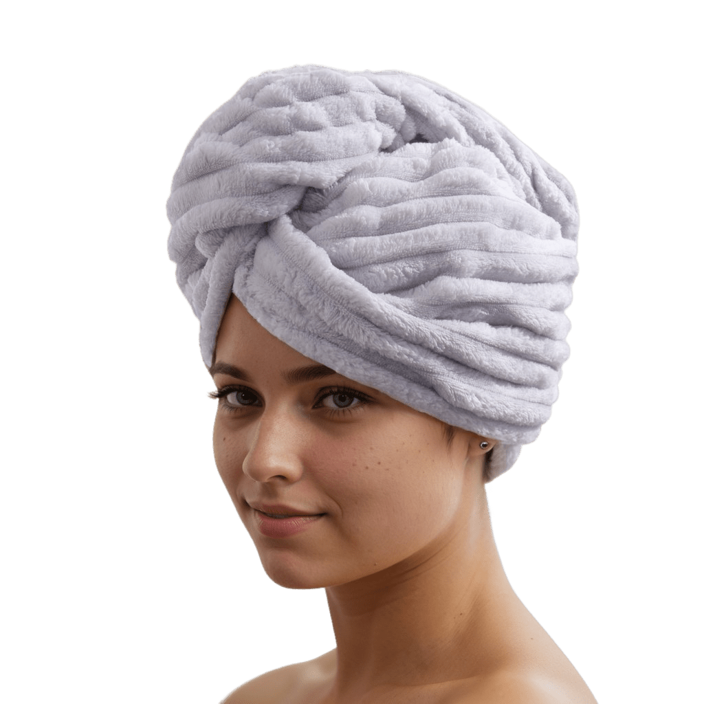 Gentle, Absorbent Microfiber Hair Towel Wraps - Quick Dry, Ideal for Women & Girls