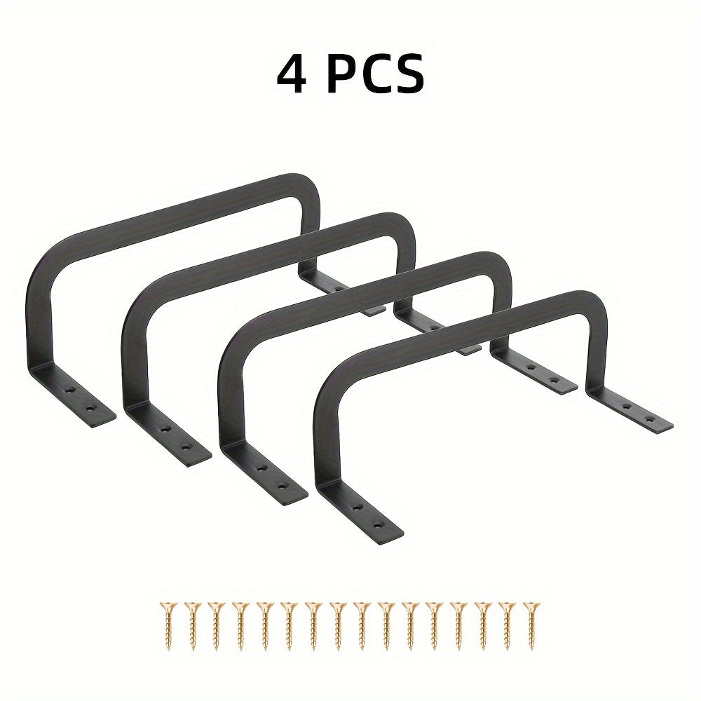 Keep your mattress securely in place with this 4-pack of metal bed frame stabilizers, designed to prevent sliding. Perfect for wooden bed frames.