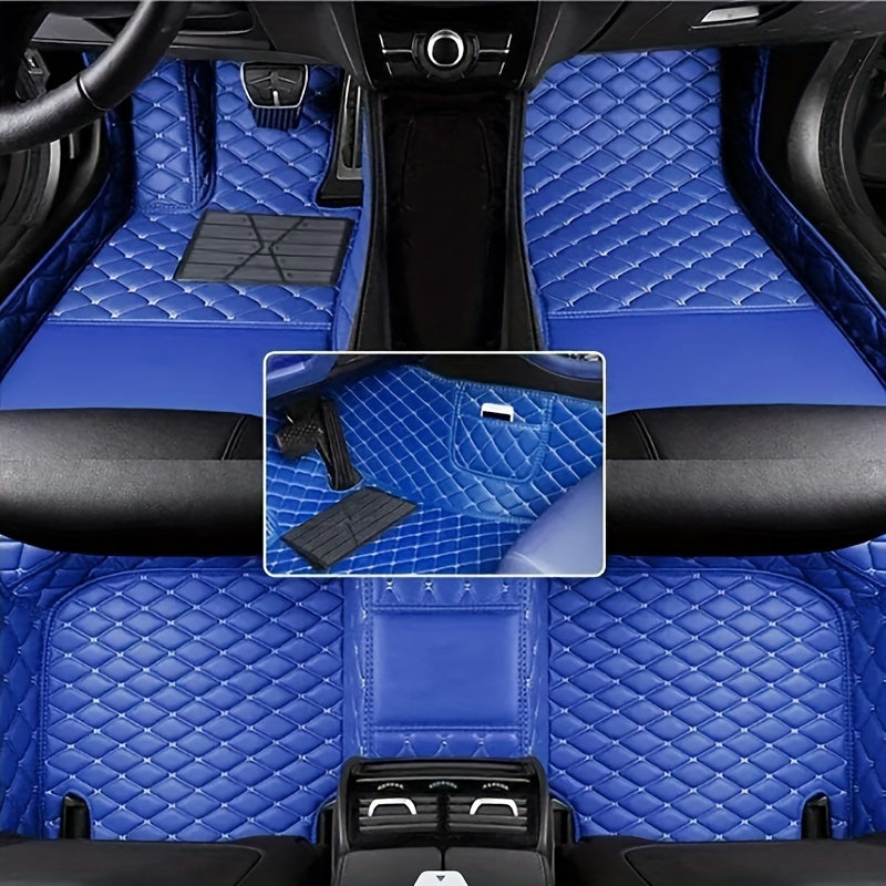 PU Leather Floor Mats for Subaru Forester 2019-2022, Left Drive Vehicle, All-Weather Waterproof with Full Coverage