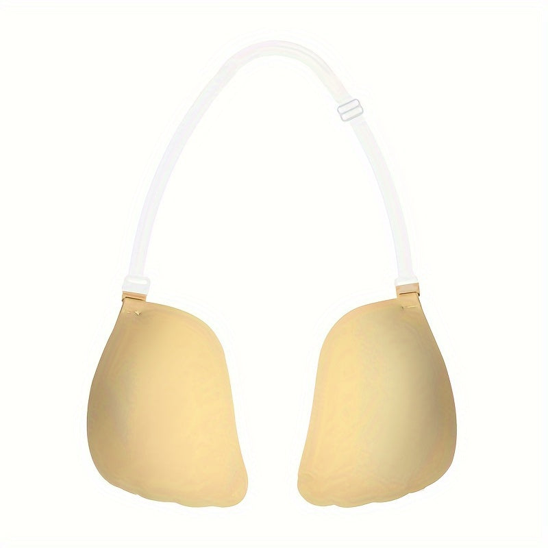 Seamless push-up invisible adhesive bra and breast lift pasties for women's lingerie.